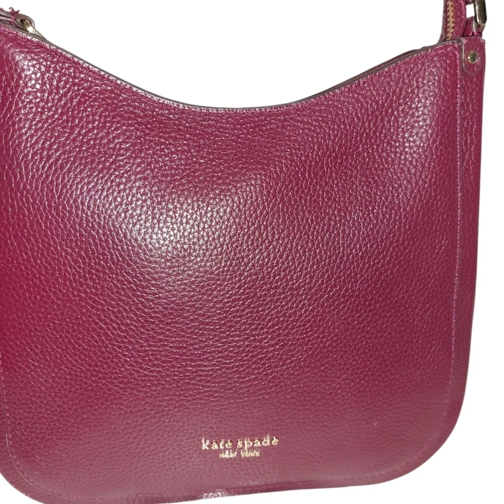 Kate Spade Burgundy Roulette Messenger Crossbody Bag